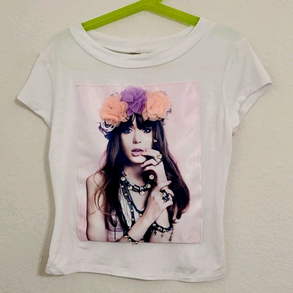 Boho festival Coachella 3D flower girl NWOT 1 sm 1 med left